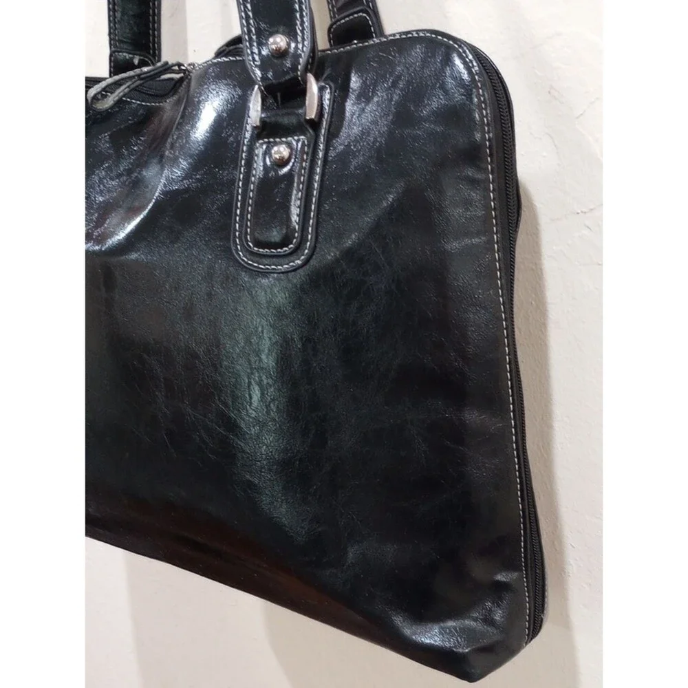 Samsonite Black Zip Around Soft Laptop Briefcase Tote